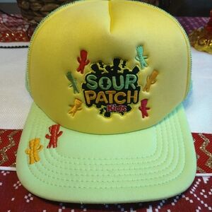 Sour Patch Kids - Embroidered Yellow and Green Cap Hat